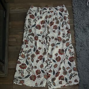 Floral Wide-Leg Pants